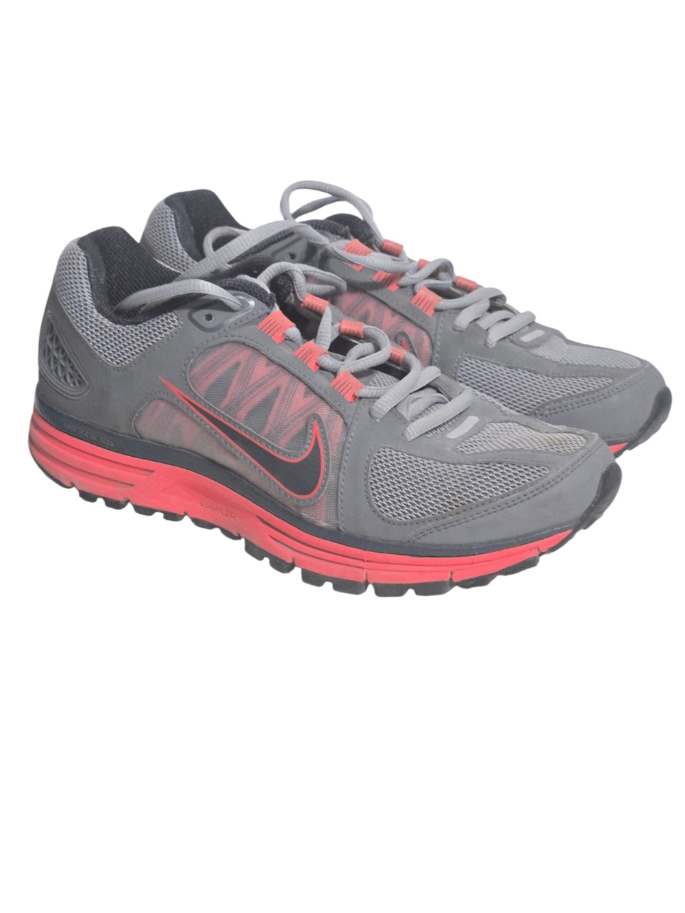 Nike Fitsole Running Shoes Women's Size 7.5 Grey Coral Pink Athletic Sneakers